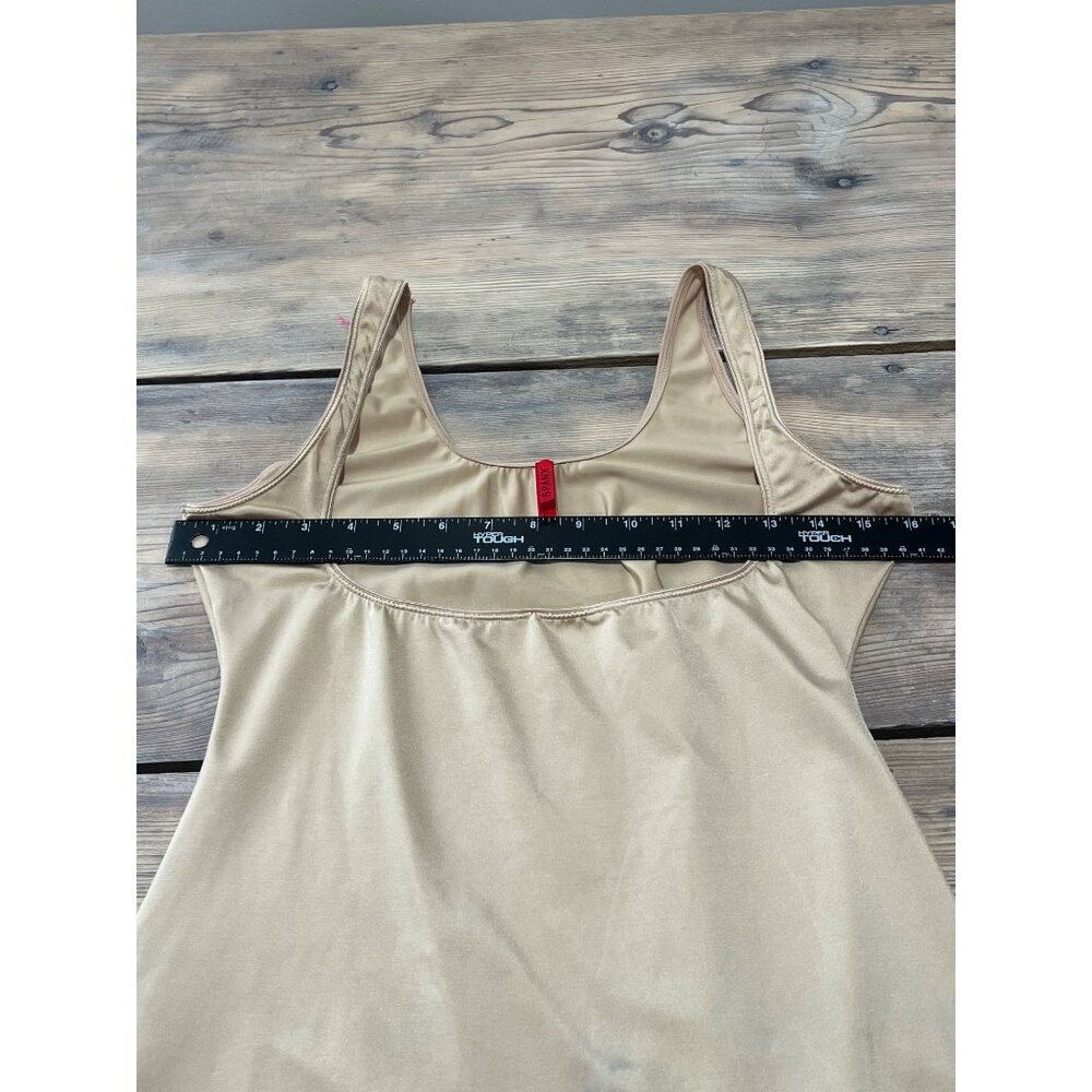 Spanx Open Bust Compression Tank Top Womens 1X Nude Shapewear - Picture 5 of 7